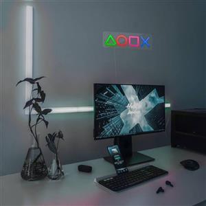 چراغ نئونی دیواری آرن تیم طرح آیکون دسته پلی استیشن کد2