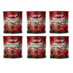 رب گوجه فرنگی خوشبخت- 800 گرم بسته 6 عددی