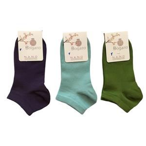 جوراب مچی زنانه بوگارو  مدل نانو bzm مجموعه 3 عددی