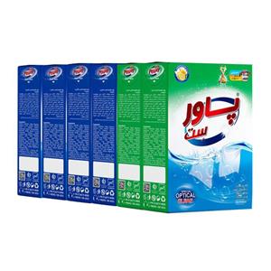 پودر لباسشویی پاورست مدل اپتیکال کد 06 وزن 500 گرم بسته 6 عددی