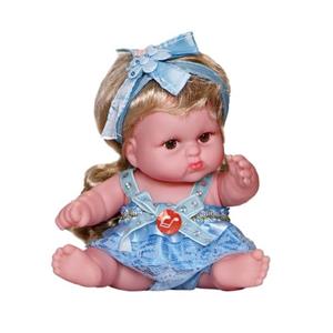 عروسک طرح دختر مینی اورجینال 15 سانتی متر خانمان مدل 372814