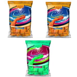 دستکش نظافت دستکش گیلان مدل کرال کد Z890 مجموعه 3 عددی