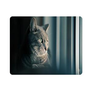 ماوس پد اطلس آبی طرح گربه مدل T7960