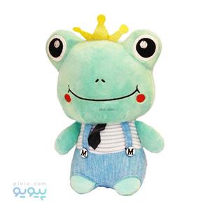 عروسک قورباغه تاج دار با شلوار دوبنده