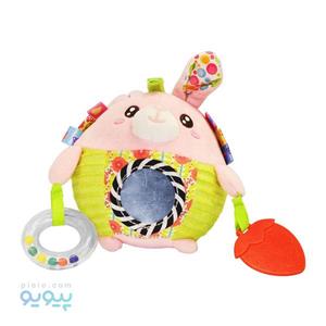جغجغه عروسکی خرگوش صورتی