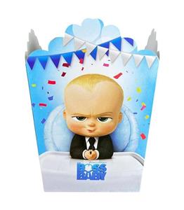 ظرف پاپ کورن مدل تم بچه رئیس بسته 10 عددی