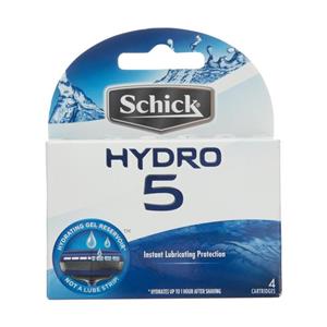 تیغ یدک شیک مدل Hydro5 بسته 4 عددی Schick Spare Blade Pack of 