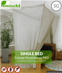 ست پشه بند کفپوش ضد امواج الکترومغناطیسی و RF تخت تک نفره پرونیچر المان PROnature Shielding canopy Electrosmog PRO in a set | SINGLE BED