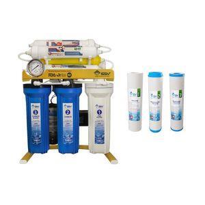 دستگاه تصفیه کننده آب اس اس وی مدل GoldenBlue  X800 به همراه فیلتر 3 عددی
