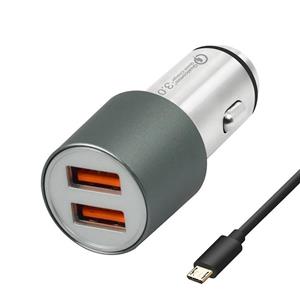 شارژر فندکی دویا مدل Hammer Dual USB QC3 Devia Car Charger 