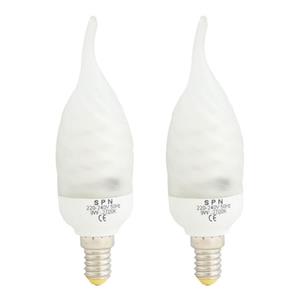 لامپ کم مصرف 9 وات اس پی ان کد SKI21 پایه E14 بسته 2 عددی