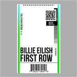 استیکر لپ تاپ مارکت میکس طرح تیکت بیلی آیلیش Billie eilish ticket کد 1122MMIX 