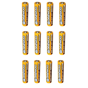 باطری قلمی دوو مدل super heavy duty بسته 12 عددی