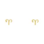 گوشواره طلا 18 عیار زنانه طلا و جواهر درریس مدل ساین ماه فروردین