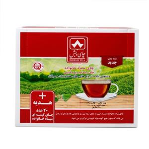 چای سیاه ساده خانواده چای - 500 گرم و چای کیسه ای ساده خانواده دبش بسته 20 عددی