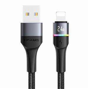کابل فست شارژ لایتنینگ آلمینیومی 1.2 متری برند یوسمز مدل USAMS US-SJ534 U76 Lightning Aluminum Alloy Fast Charging Cable 1.2m