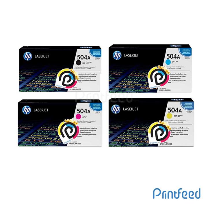 HP 504A 4 Color Laserjet cartridge Pack