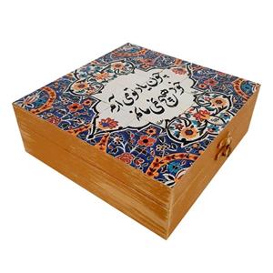 جعبه هدیه مدل سنتی طرح کاشی کد WB84