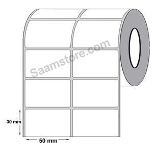 Label Paper 30×50 لیبل کاغذی 50×30 دو ردیفه 
