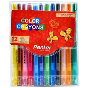 مداد شمعی چرخشی 12 رنگ پنتر Panter RC 101-12 Color Crayons 