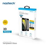 محافظ صفحه نمایش پرایوسی دور ژله‌ای 3D نزتک مناسب برای آیفون 8 پلاس naztech