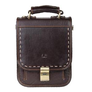 کیف دوشی چرم طبیعی شهر چرم مدل 3-111337 Leather City 111337-3 Leather Shuolder Bag