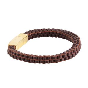 دستبند چرمی آتیس کد I1600LB Atiss I1600LB Leather Bracelet