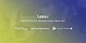 دانلود قالب HTML ایمیل Lotus 