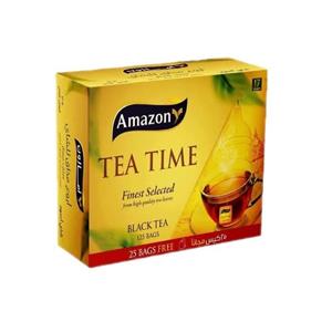 چای سیاه کیسه ای TEA TIME آمازون  بسته 125 عددی