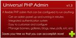 دانلود اسکریپت PHP مدیریت Universal PHP Admin