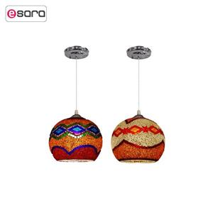 چراغ آویز دیلایت 1 شعله کد DEL31/40-250 بسته 2 عددی Delight DEL31/40-250 One Branch Hanging Light Pack Of 2