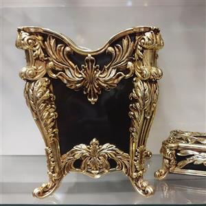 ست سطل و جای دستمال کاغذی مدل عالیجناب