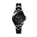 ساعت مچی سرامیکی زنانه مردانه شنل فرانسه CHANEL J12 UHR, 33 MM Extrem widerstandsfähige schwarze