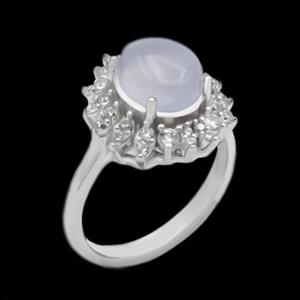 انگشتر عقیق کبود یمنی نقره زنانه طرح صبورا