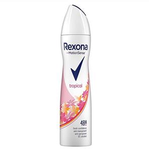 اسپری ضد تعریق زنانه رکسونا Tropical حجم 200 میلی لیتر Rexona Deodorant Spray Tropical For Women 200ml