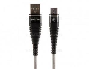 کابل شارژ و انتقال داده میکرو یو اس بی باوین Bavin CB-168 Micro USB Cable 1m
