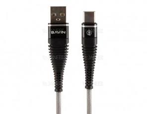 کابل شارژ و انتقال داده تایپ سی باوین Bavin CB-168 Type-C Cable 1m
