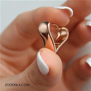 گوشواره زنانه ژوپینگ مدل قلب کد S1AAC-31-1