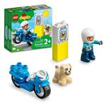 LEGO DUPLO Rescue Police Motorcycle 10967 Building Toy for Imaginative Play; Police Officer Bike for Kids Aged 2+ (5 Pieces)