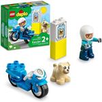 LEGO DUPLO Rescue Police Motorcycle 10967 Building Toy for Imaginative Play; Police Officer Bike for Kids Aged 2+ (5 Pieces)