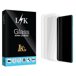 محافظ صفحه نمایش شیشه ای ال کا جی مدل LK Glass MIX3 مناسب برای گوشی موبایل ریلمی GT 5G Master بسته سه عددی LKG LK Glass MIX3 Screen Protector For Realme GT 5G Master Pack Of 3