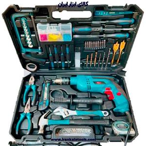 مجموعه 100 عددی دریل چکشی باس مدل BS-1308