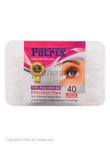 گوش پاک کن آرایشی پاتریکس بسته 40 عددی Patrix Hygienic Cotton Swabs 40PCS
