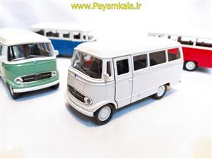 ماشین فلزی مینی بوس بنز (MERCEDES BENZ L319 BY WELLY) کرم
