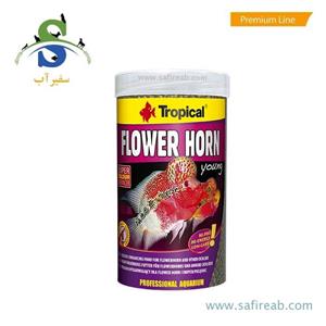 غذای ماهی تروپیکال مدل Flower Horn Young Pellet وزن 95 گرم Tropical Fish Food 95g 