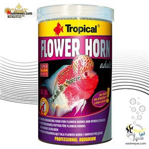 غذای ماهی تروپیکال مدل Flower Horn Young Pellet وزن 95 گرم Tropical Fish Food 95g 