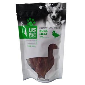 تشویقی سگ یو اس پت مدل Duck whole breast وزن 100 گرم