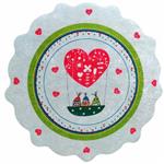 فرش کاراجاهوم Heart ابعاد 100x100