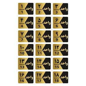 تابلو راهنما طرح  واحد مدل GNG318 مجموعه 18 عددی