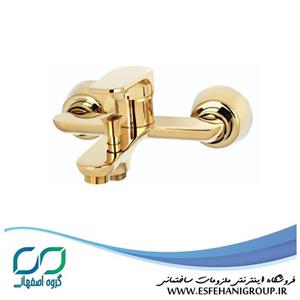 شیر حمام کرومات مدل روکا طلایی